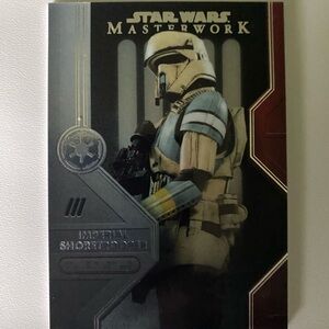 Star Wars Masterwork Imperial Shoretrooper Card - Red and Gray